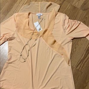 BNWT Calvin Klein ruffled blouse women Med & Large